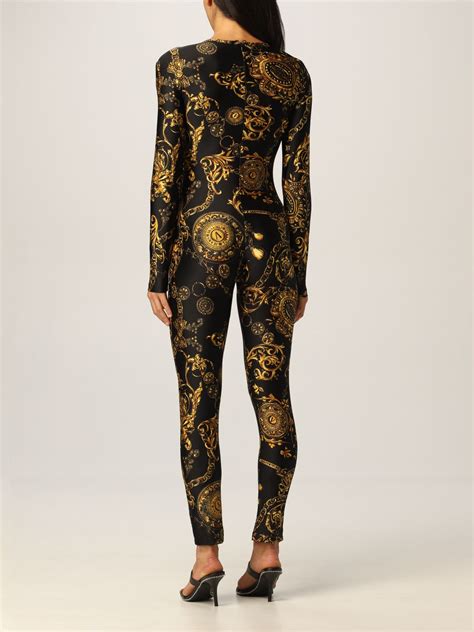 versace style print jumpsuit|Versace jumper women.